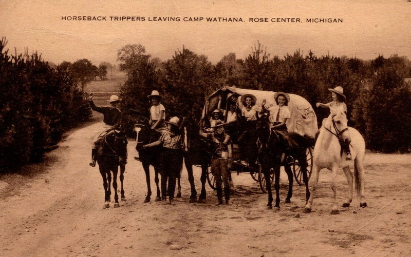 Camp Wathana - Vintage Postcard